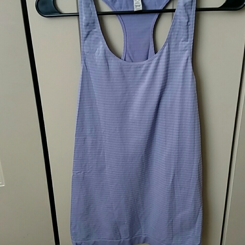 Under armour purple stripped tank top